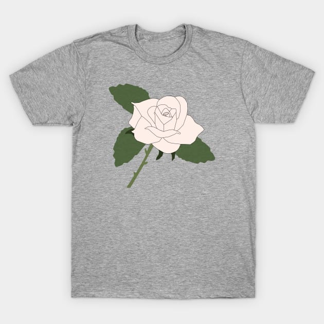 White Rose T-Shirt by Gothic Sapphire